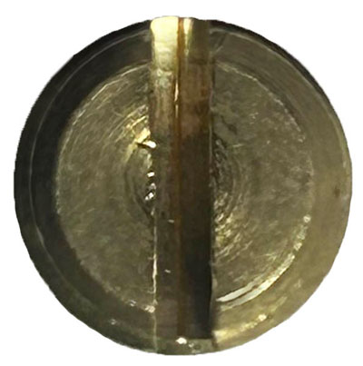 14704,3/8-27 x .375 slotted brass Set Screw